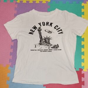 White New York City Graphic T-Shirt